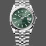 Replica Rolex Datejust 36-M126200-0023, Acciaio inossidabile, Quadrante verde menta, Giubileo, Quadrante verde, Donna