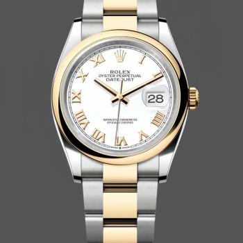 Replica Rolex Oyster Perpetual Uomo 41-124300 0001, lunetta liscia, bracciale Oyster, quadrante argento, argento