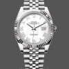 Replica Rolex Datejust donna 31-m278278 0046, 31 mm, oro giallo, verde oliva floreale, verde presidente