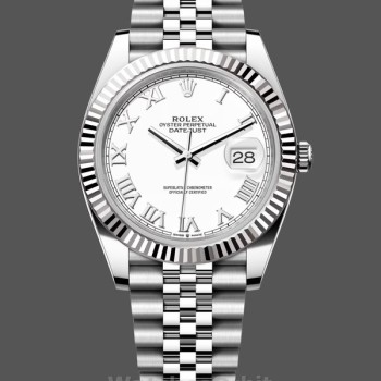 Replica Rolex Datejust donna 31-m278278 0046, 31 mm, oro giallo, verde oliva floreale, verde presidente