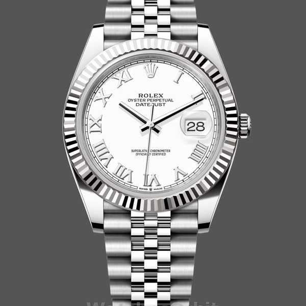 Replica Rolex Datejust donna 31-m278278 0046, 31 mm, oro giallo, verde oliva floreale, verde presidente