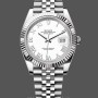 Replica Rolex Datejust donna 31-m278278 0046, 31 mm, oro giallo, verde oliva floreale, verde presidente