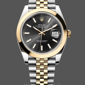 Replica Rolex Datejust 41mm Quadrante Nero Bracciale Jubilee Uomo - M126303 0014 Quadrante Nero