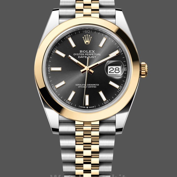 Replica Rolex Datejust 41mm Quadrante Nero Bracciale Jubilee Uomo - M126303 0014 Quadrante Nero