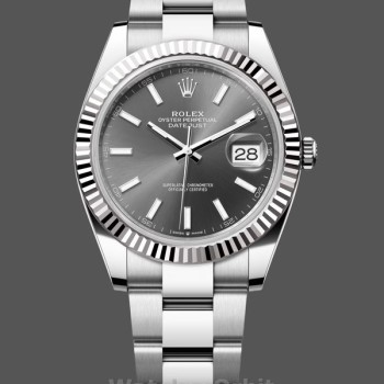Replica Rolex Datejust 41-m126331 0016, Oro Everose, Oystersteel, Quadrante Grigio Quadrante grigio