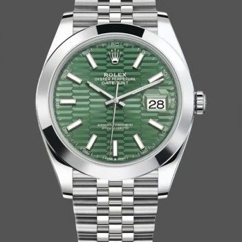 Replica Rolex Datejust 41 Menta Quadrante Verde Acciaio Inox 126300 Uomo Quadrante Verde