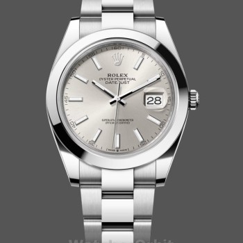 Replica Rolex Datejust Uomo 41-126300 0003, Quadrante Argento, Quadrante Argento Uomo
