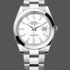 Replica Rolex Datejust 41-M126300 0005 da uomo, acciaio inossidabile, quadrante bianco, quadrante bianco da uomo