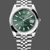 Replica Rolex Datejust 41-m126300 0020, Oystersteel, Jubilee, Quadrante verde menta da uomo Quadrante verde