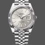 Replica Rolex Datejust 41-126334 0004, Acciaio inossidabile, Quadrante argentato, Jubilee, Quadrante argentato, Uomo