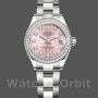 Replica Rolex Datejust 28mm Donna-279384RBR PDO-Calrante rosa con diamanti-Bracciale Oyster Rosa