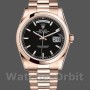 Replica Rolex Day-Date 36mm Unisex-118205-Comparatore Nero Uomo