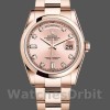 Replica Rolex Day-Date 36 mm Unisex-118205-Oro Rosa-Diamante Quadrante Rosa