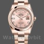 Replica Rolex Day-Date 36 mm Unisex-118205-Oro Rosa-Diamante Quadrante Rosa
