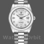 Replica Rolex Day-Date 36mm Unisex-118206-Giubileo-Dal quadrante argentato-Diamanti Argento