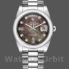 Replica Rolex Day-Date 36 mm Unisex-118206-Madreperla-Componente nero MOP