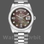 Replica Rolex Day-Date 36 mm Unisex-118206-Madreperla-Componente nero MOP