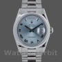 Replica Rolex Day-Date 36mm Unisex-118206-Platino-Calendario blu ghiaccio Unisex-118206-Platino-Calendario blu ghiaccio