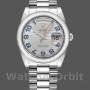 Replica Rolex Day-Date 36mm Unisex-118206-Modello a onde-Calendario blu ghiaccio-Numeri arabi blu ghiaccio