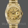 Replica Rolex Day-Date 36mm Unisex-118208-Arabic Numeral Wave-Champagne Quadrante champagne Champagne