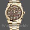 Replica Rolex Day-Date 36mm Unisex-118208-Nero MOP-Diamante Quadrante MOP