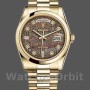 Replica Rolex Day-Date 36mm Unisex-118208-Nero MOP-Diamante Quadrante MOP