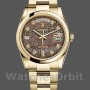 Replica Rolex Day-Date 36 mm Unisex-118208-Madreperla nera-Diamante Quadrante MOP