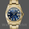 Replica Rolex Day-Date 36 mm Unisex-118208-Calendario blu con diamanti Blu
