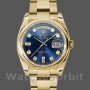 Replica Rolex Day-Date 36 mm Unisex-118208-Calendario blu con diamanti Blu