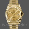 Replica Rolex Day-Date 36mm Unisex-118208-Calendario champagne-Indici numerali arabi-Orologi in oro giallo Champagne