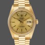 Replica Rolex Day-Date 36mm Unisex-118208-Comparatore champagne-Indici d'oro-Orologi d'oro giallo Champagne