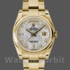 Replica Rolex Day-Date 36mm Unisex-118208-Grigio meteorite-Diamante Quadrante Grigio unisex