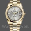 Replica Rolex Day-Date 36mm Unisex-118208-Ghiera argentata Argento