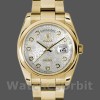 Replica Rolex Day-Date 36mm Unisex-118208-Argento Quadrante Giubileo con diamanti Argento