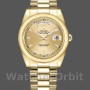 Replica Rolex Day-Date 36 mm Unisex-118208-Dal quadrante oro giallo-champagne Champagne