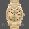Replica Rolex Day-Date 36 mm Unisex-118208 - Oro giallo - Quadrante champagne - Numeri romani Champagne