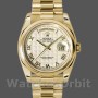 Replica Rolex Day-Date 36mm Unisex-118208-Oro giallo-Numero romano Piramide-Comparto avorio Avorio
