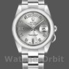 Replica Rolex Day-Date 36 mm Unisex-118209-Argento quadrante diamantato-Automatico Argento