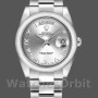 Replica Rolex Day-Date 36mm Unisex-118209-Componente argentato a numeri romani-Automatico argento