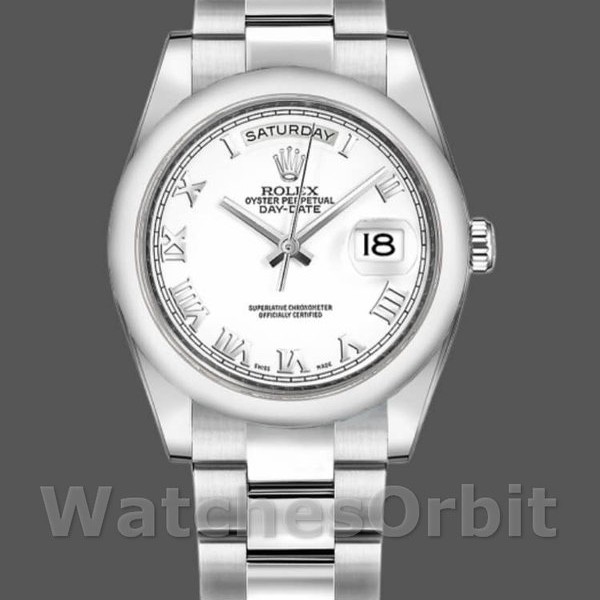 Replica Rolex Day-Date 36mm Unisex-118209-Comparatore bianco Unisex-118209-Componente bianco<br />
