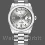 Replica Rolex Day-Date 36mm Unisex-118209-Dal quadrante diamantato in oro bianco-argento-Automatico Argento