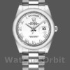 Replica Rolex Day-Date 36mm Unisex-118209-Dal quadrante bianco all'oro bianco<br />