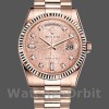 Replica Rolex Day-Date 36 mm Donna-118235-Oroverosa Quadrante Rosa Giubileo Donna