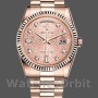Replica Rolex Day-Date 36 mm Donna-118235-Oroverosa Quadrante Rosa Giubileo Donna