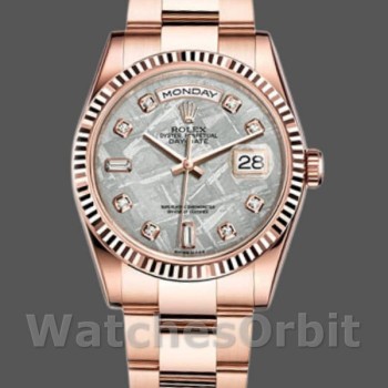 Replica Rolex Day-Date 36mm Unisex-118235-Meteorite Quadrante Diamante Meteorite unisex