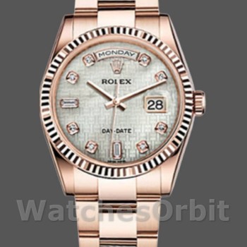Replica Rolex Day-Date 36 mm Unisex-118235-Madreperla-Comparto bianco MOP