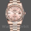 Replica Rolex Day-Date 36mm Donna-118235-Rosa quadrante rosa con diamanti Rosa