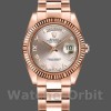 Replica Rolex Day-Date 36mm Donna-118235-Calendario romano rosa-Ghiera scanalata rosa