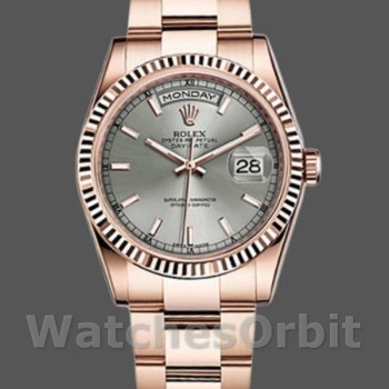 Replica Rolex Day-Date 36mm Unisex-118235-Rhodium Quadrante Grigio Rodiato Rolex Day-Date 36mm Unisex-118235-Rhodium Quadrante Grigio Rodiato