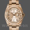 Replica Rolex Day-Date 36mm Unisex-118235-Oro rosa-Champagne Quadrante con diamanti Champagne